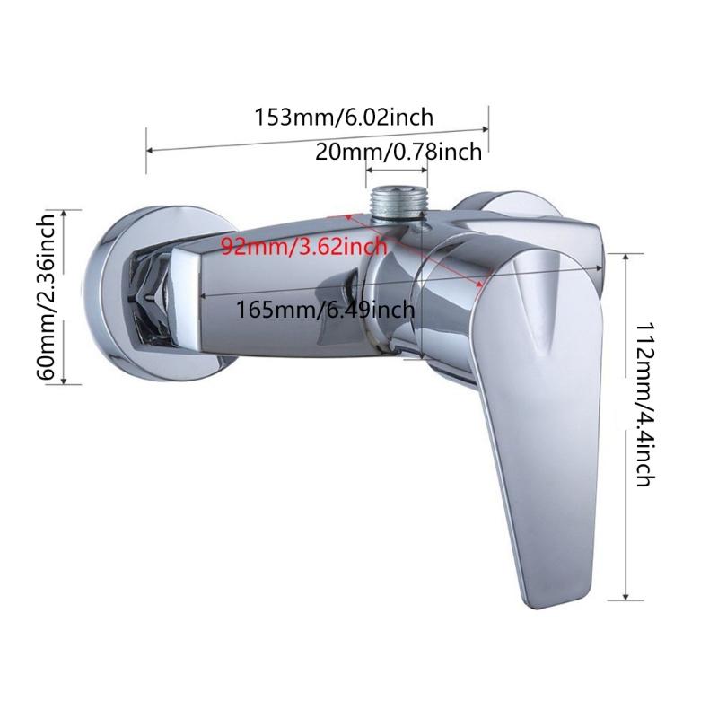 Single Levers Shower Faucet with Temperature Control Handle Elegant Wall Mount Shower Mixers Tap Bathroom Shower Mixers
