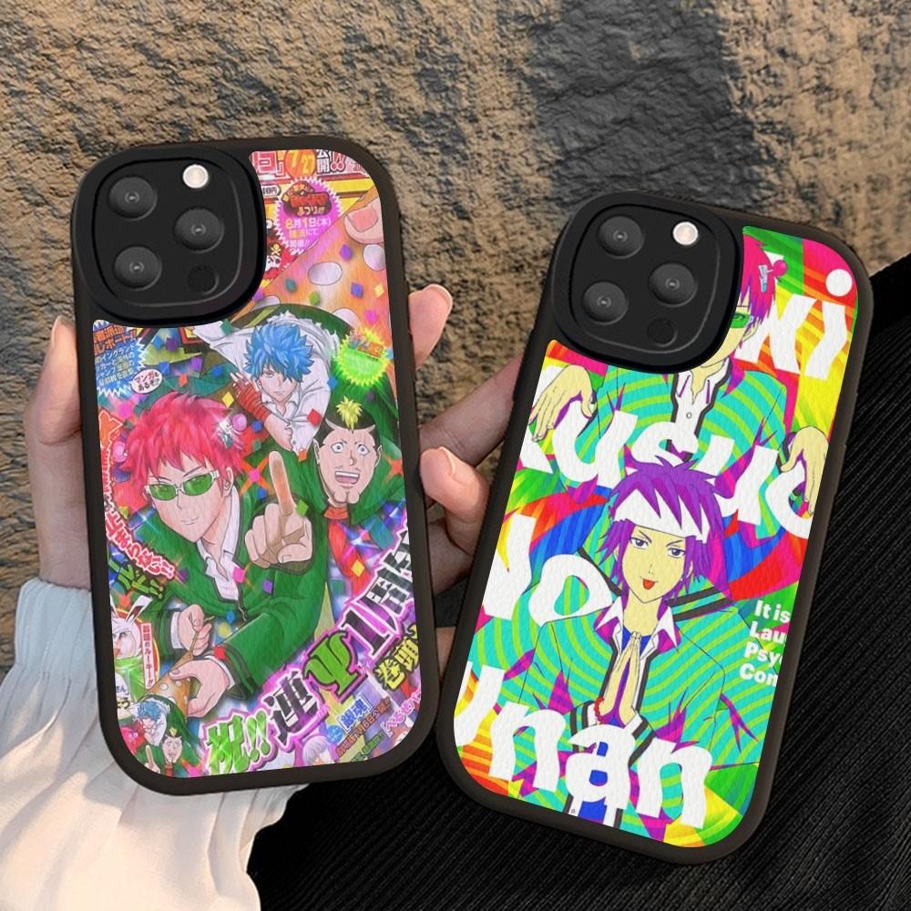 Saiki Kusuo No Psi Nan Phone Case Hard Leather For IPhone 16 15 14 13 12 Mini 11 14 Pro Max Xs X Xr 7 8 Plus Fundas