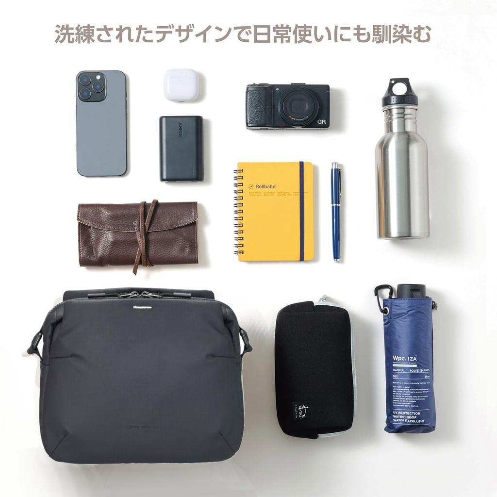 Hakuba HAKUBA Camera Case Plus Shell Stream Shoulder Bag 6 AZ Black 6L Lightweight 4977187005912 Water-Repellent AMZSP-STSB6BK