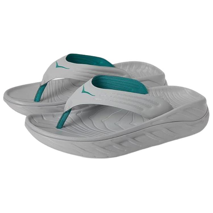 HOKA One One Ora Recovery Flip Pohodlné Všestranné žabky Pánské žabky Šedé 1099675-SYC