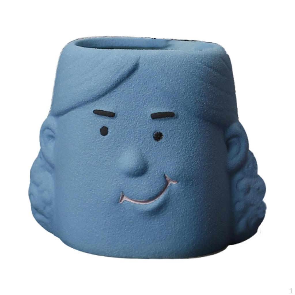 Ceramic Flower Pot Funny Cartoon Planter Artwork Modern Cute Plant Flowerpot for Balcony