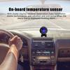 Carrfan Round LED Digital Track Temperature Sensor Moto+ Voltmeter 2 In 1 24V