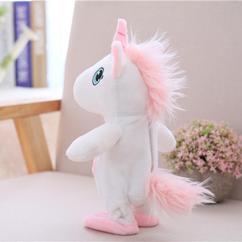Electric Talking Walk Learn To Talk Unicorn Horse Smart Animal Doll Children's Baby Plush Toy