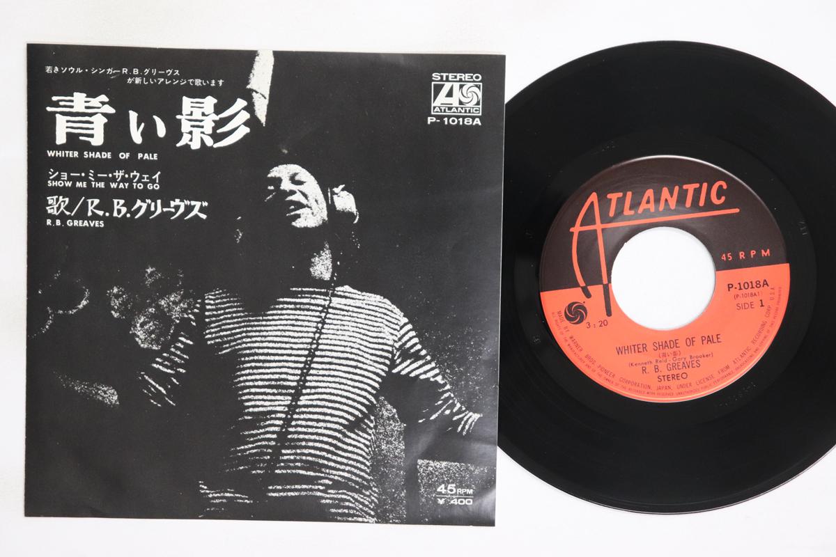 

7inch Record R.B. GREAVES Whiter Shade Of Pale Show Me The P1018A ATLANTIC Japan SoulFunk Used