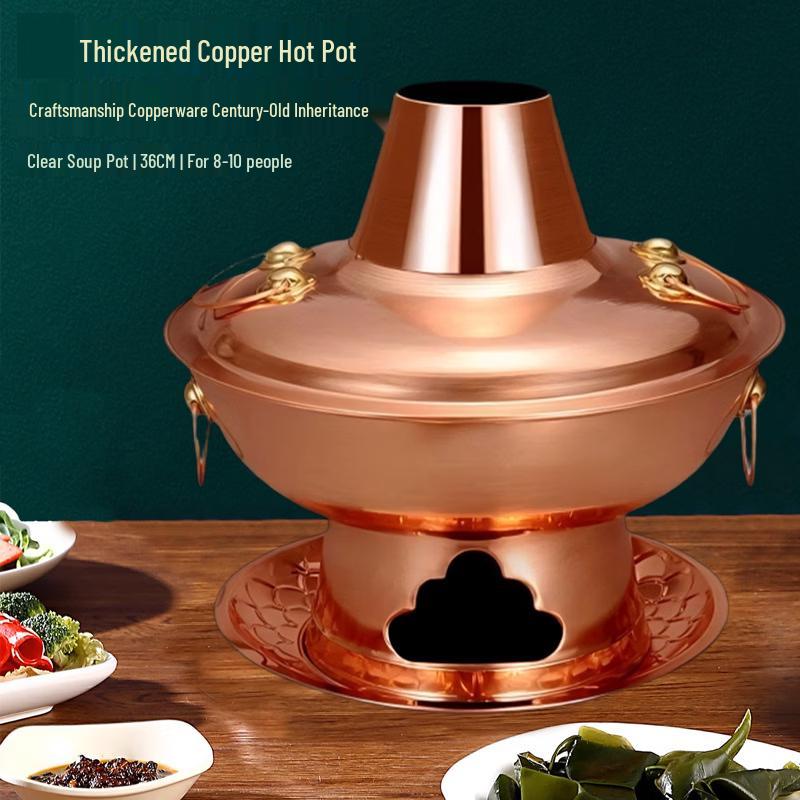 Chu Yi Qi Thickened Red Copper Charcoal Hot Pot