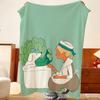 Artist Y-Yoshitomo Throw Flannel Throw Blanket, Lightweight Cozy, Durable Washable Cute Cool