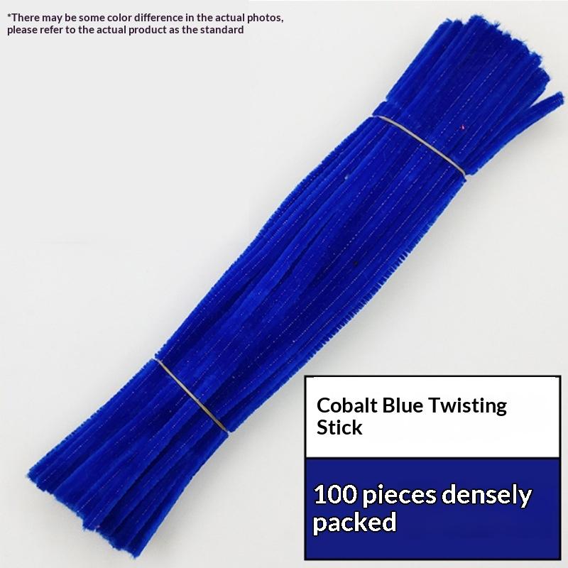 100Pcs Chenille Stems Toys Diy Strips Twist Bar Anvil Wire Craft Pipe Creative Hobby Children Plush Stick Chenille Sticks