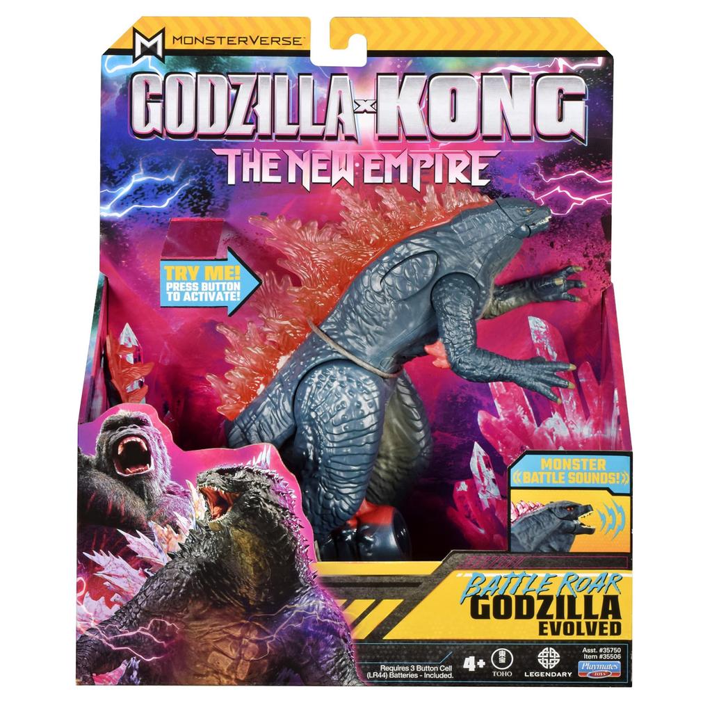 Playmates Toys Godzilla x Kong Battle Roar Godzilla 35506 7-inch Figure,