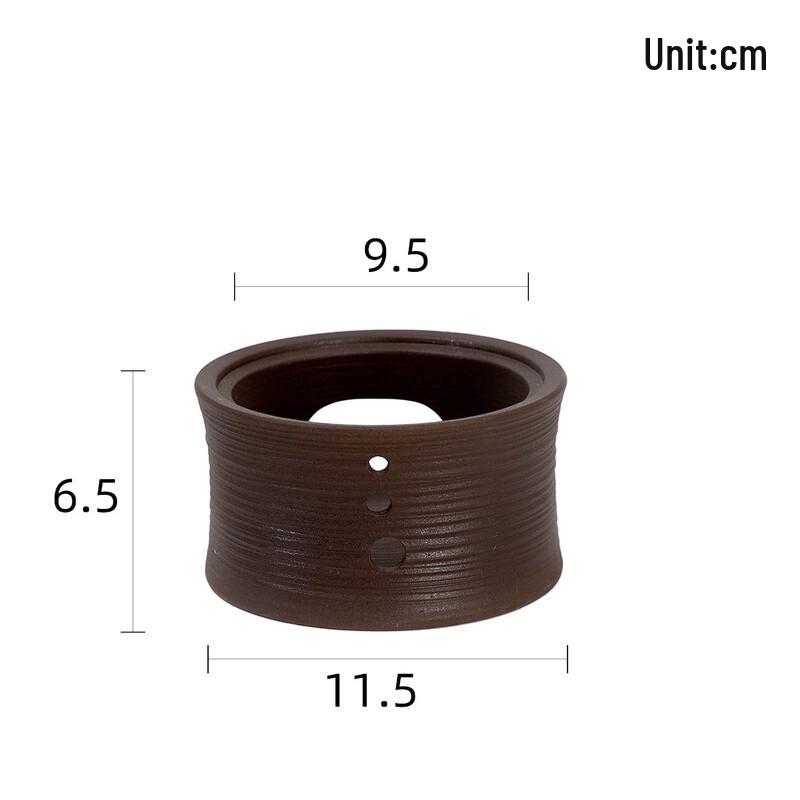 

Shangqi Vintage Ribbed Coarse Pottery Candle Tea Warmer