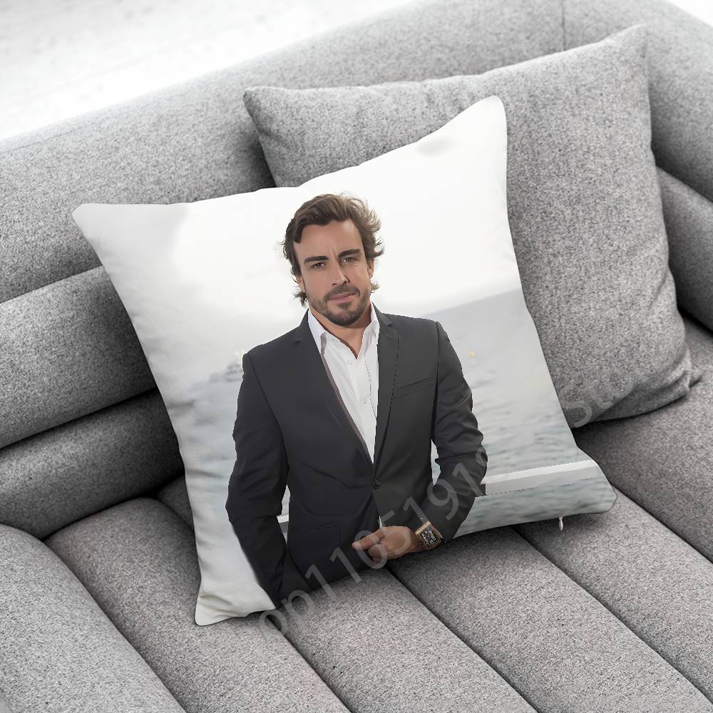F-Fernando A-Alonso Throw Pillow Case For 45x45cm 40x40cm 55x55cm 50x50cm 30x30cm Square Car Pillowcase Shell