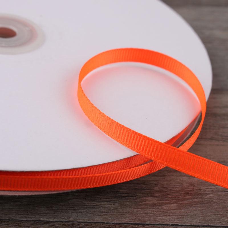 6mm Doppelseitiges Geripptes Satinband für DIY Schleifen, Haarschmuck, Verpackung und Webdekorationen