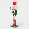 Christmas Nutcracker Wooden Retro Nutcracker Soldier Figurine Display for Kitchen Christmas Decorations