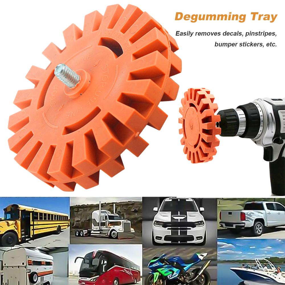 4inch Car Decal And Car Sticker Remover With Drill Adapter Rubber Eraser Wheel Remove Car Decals Vinyl & Stickers For Auto Body