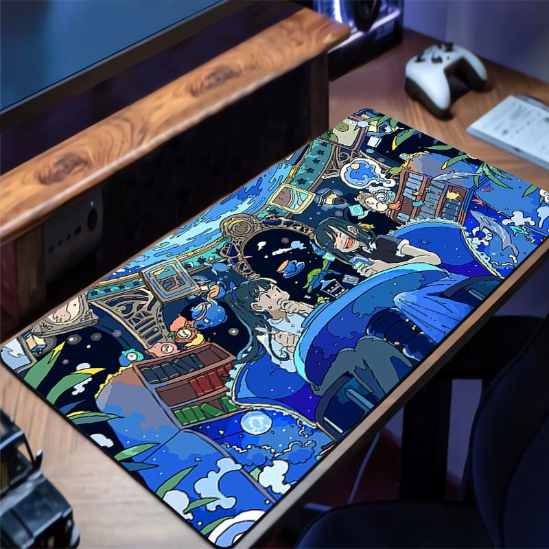 Mouse Pad Mini PC Underwater World Desk Mat Non-Slip Rubber Laptop Playmat Office Computer Gaming Accessories for Gamer Mousepad