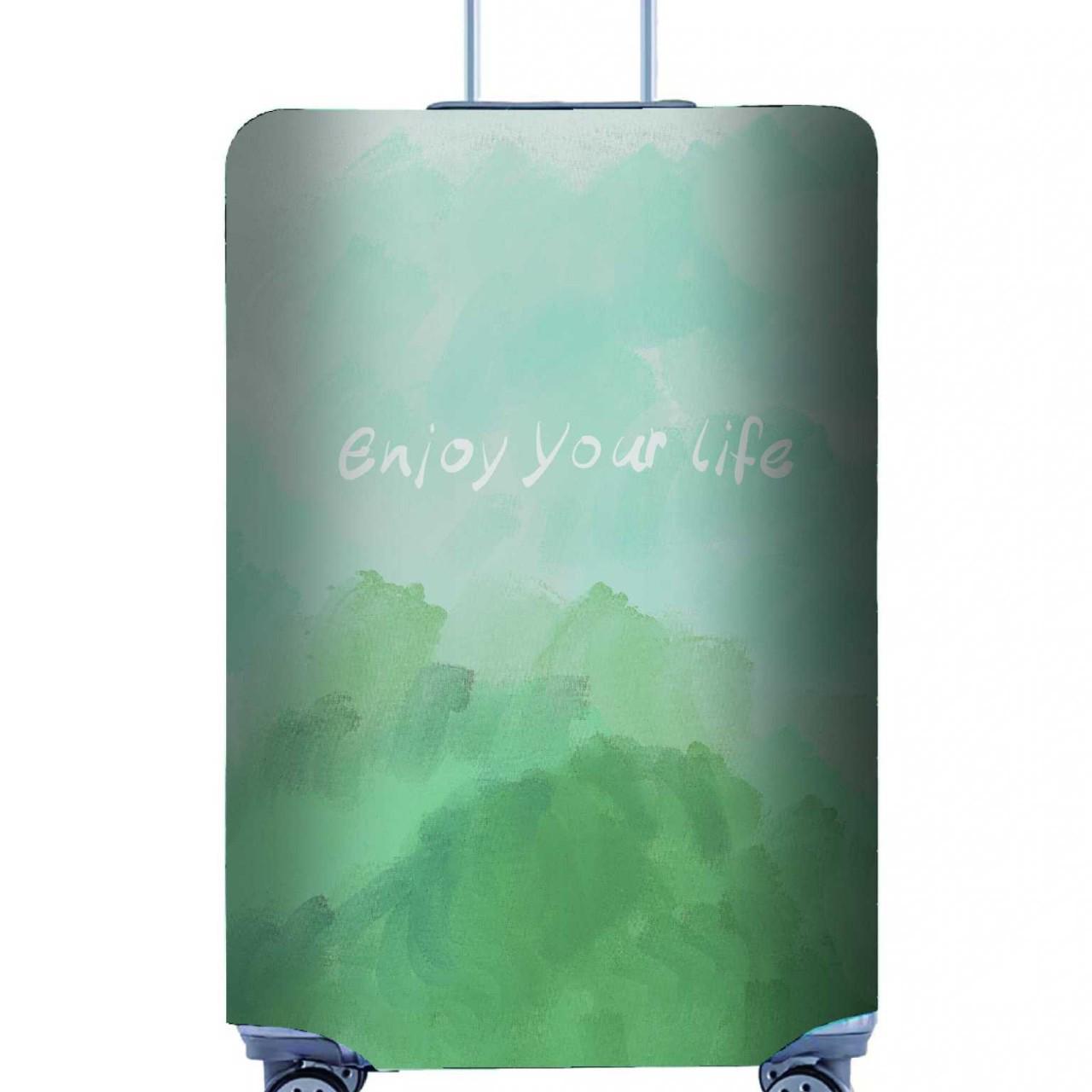 

Міжнародний еластичний захисник для валізи: Товсті, зносостійкі чохли для візків для багажу 22/24/26 дюймів, пилозахисні чохли з логотипом на замовлення. M [22-24 inch]