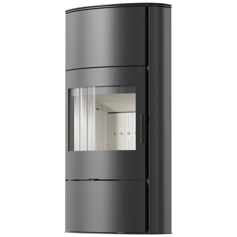 Wood burning steel stove KRATKI AB/S/2/ROLLO High 10 kW Ø 150