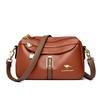 Brand Design Three Layers Fashion Shoulder Messenger Bags Luxury Soft Leather Crossbody Sac Quality Small Handbags and Purses