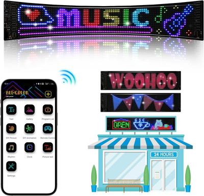 Scrolling LED Sign Programmable LED Scrolling Sign Control DIY Text Pattern Animation LED Digital Sign Store Window Advertising