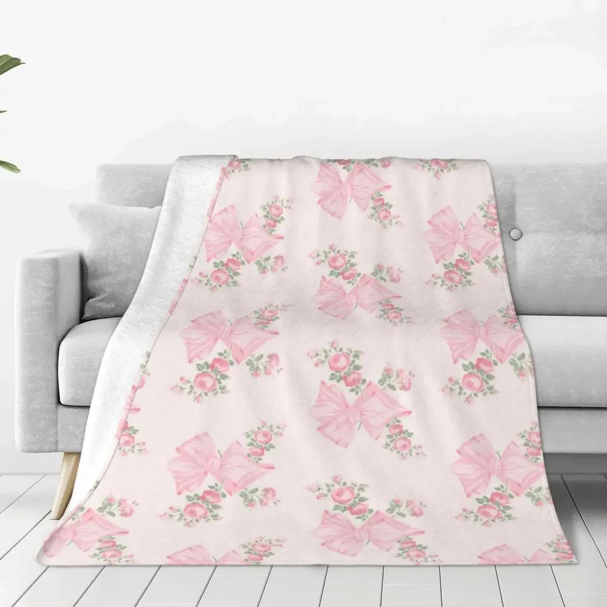 Rosa Beaux Throw Blanket Cute Portable Suitable For Sofa AntiPilling 75cmx90cm