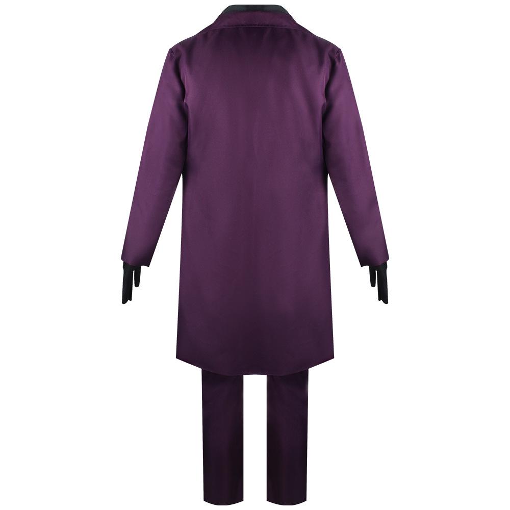Batman The Dark Knight Joker Cosplay Costume - Heath Ledger Purple Halloween Outfit