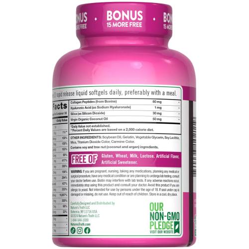 Nature's Truth Superior Strength Hair/Skin/Nails with Argan/Coconut Oil/Collagen, 165 Count by Nature's Truth