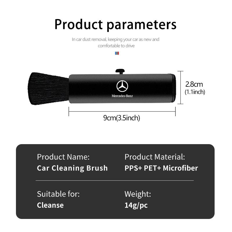 AABII1 For Benz Car Retractable Cleaning Brush Outlet Dusting Small Brush Interior Accessories CITAN VITO SPRINTER CLS SLK Sport ML