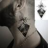 1 Sheet Spider Medusa Tiger Temporary Tattoos For Adult Hands Neck, Halloween Temp Fake Tattoo Sticker Realistic Tatoo Last Long