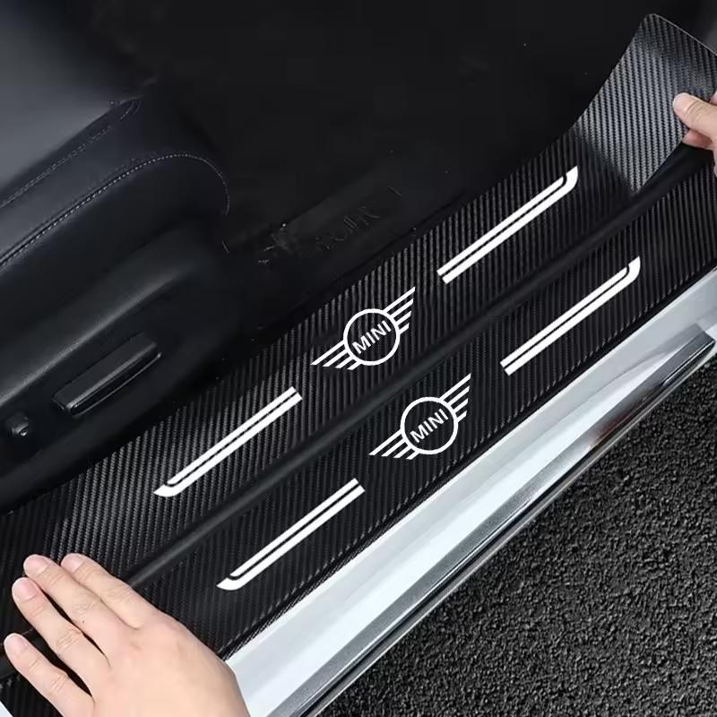 Auto Türschwelle Anti-Kratz Aufkleber Decals Schwellenleiste Folie für Mini Cooper F56 F60 Countryman R50 R52 R53 R55 R56 F54 F55 F61