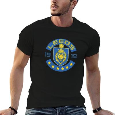 Leeds Vintage Retro T-Shirt Lässige lockere Passform Sommer T-Shirt