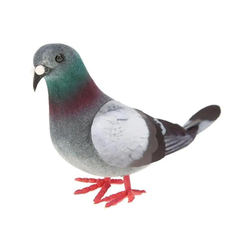 1/2 Stück Geschenk Schreibtischornamente Fotografie Requisiten Imitation Tier Taubenmodell Simulation Graue Taube Künstliche Vögel