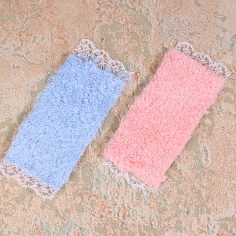 3Pcs/Set Dollhouse Mini Bathroom Lace Towel Bath Towel Model For Doll House Decor Kids Pretend Play Toys Diy Bathroom Ornaments