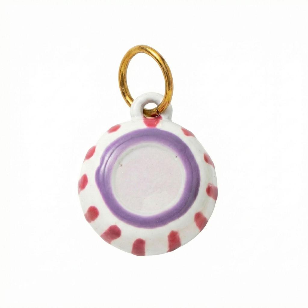 18K Gold Electroplated Stainless Steel Mushroom Pendant