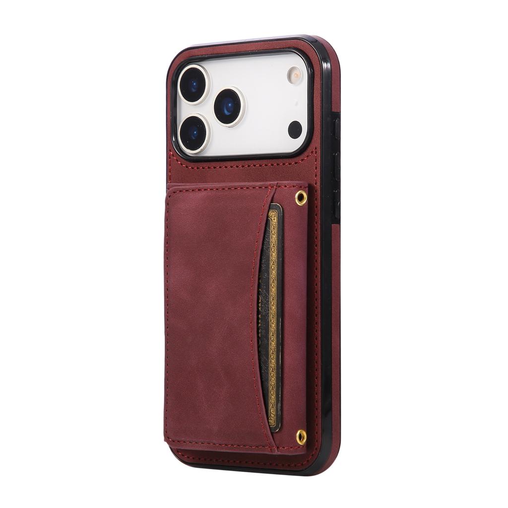 Leather Multi Wallet Cards Holder Phone Case for IPhone 17 Air 16E 16 Pro Max 15 Plus 14 13 12 Mini 11 XR X XS Protective Cover