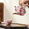 Ru kiln Jiutao series beam pot, teapot, tea maker, household ceramic tea set, tea maker, single pot opening can raise teapot