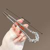 Pearl  U Shape Hair Stick Retro Blue And White Porcelain U-Shaped Hanfu Hairpin Hair Accessories