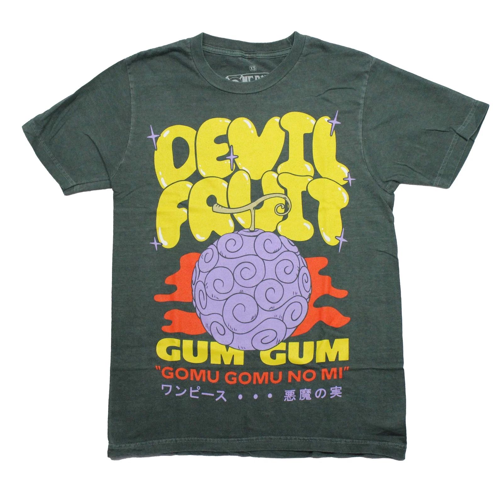 

One Piece New Adult T-Shirt - Devil Fruit Gum Gum Gomu Gomu No Mi 4XL