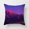 Office Living Room Home Pillowcase Car Ornaments Illustration Sunset Landscape Print Pillowcase