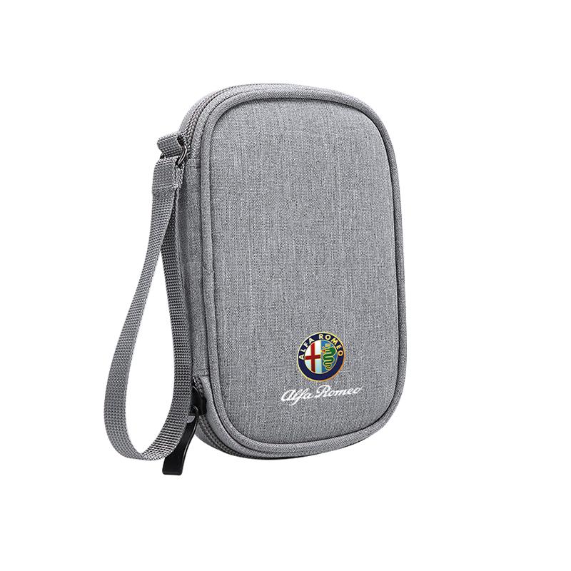 

Car Storage Bag Portable Handbag For Alfa Romeo 4C 159 Spider Giulia Giulietta 8C Auto Interior Accessories Organizer Pouch Case