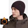 Autumn Winter Knitted Hat Velvet Thick Warm Outdoor Windproof Cold Ear Protection Wool Hat