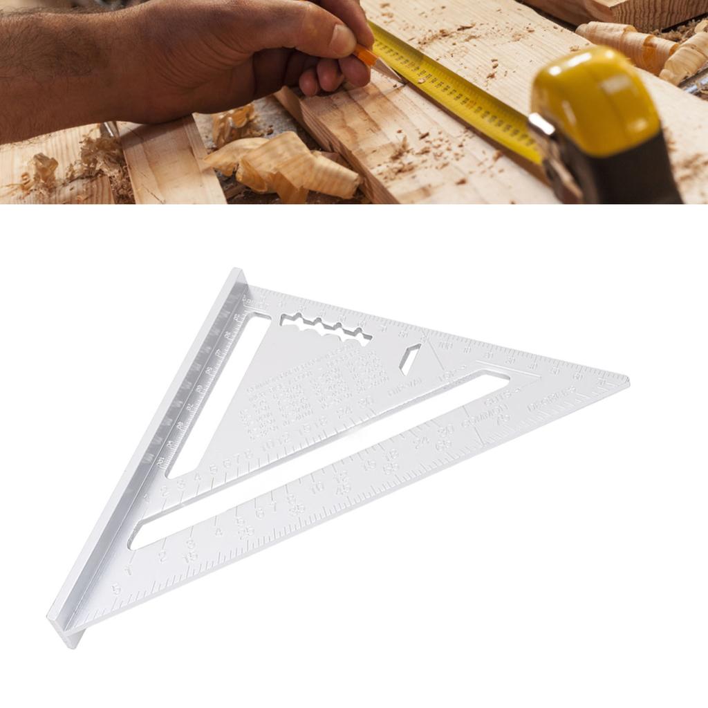 Carpentry   Ruler Aluminum Alloy with   and   Scales   Ruler Protractor for Engineer Carpenter