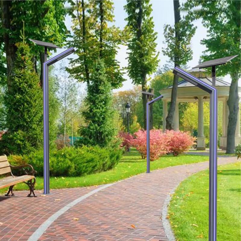 Solar Powered L-Shape Aluminum Landscape Street Light
