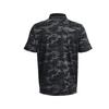 Under Armour Iso Chill Polo Shirts Men's Black Polo Collar Moderate Straight Fit Unisex 1377365-001