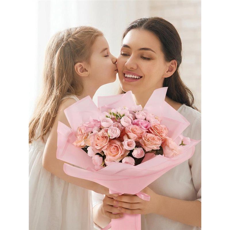 A25F-40 Sheets Flower Paper Matte Floral Paper Waterproof Bouquet Wrapping Paper With Border Supplies Packaging Paper B