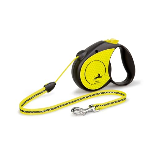 FLEXI Standard Neon Retractable Lead, Authentic (Medium Size, 5m Cord)