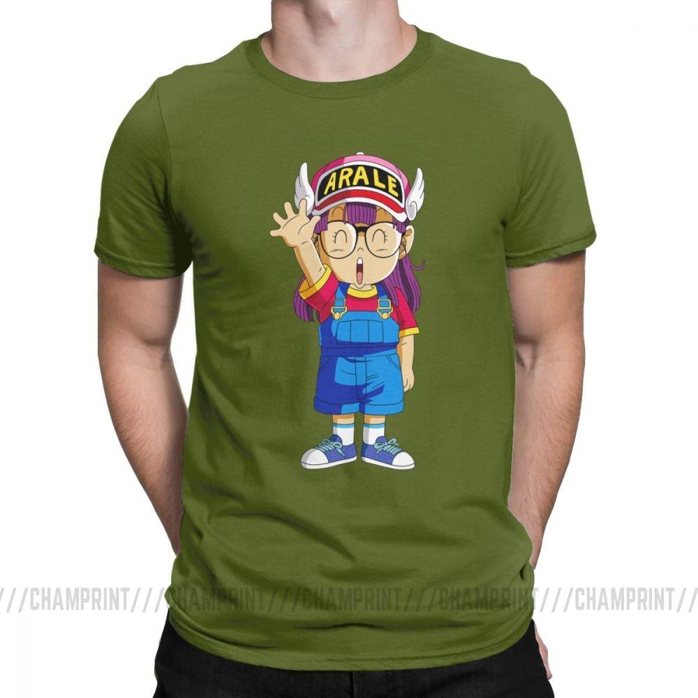 Dr Slump Men T Shirt Arale Funny 100 Cotton Short Sleeve Tees O Neck T Shirt