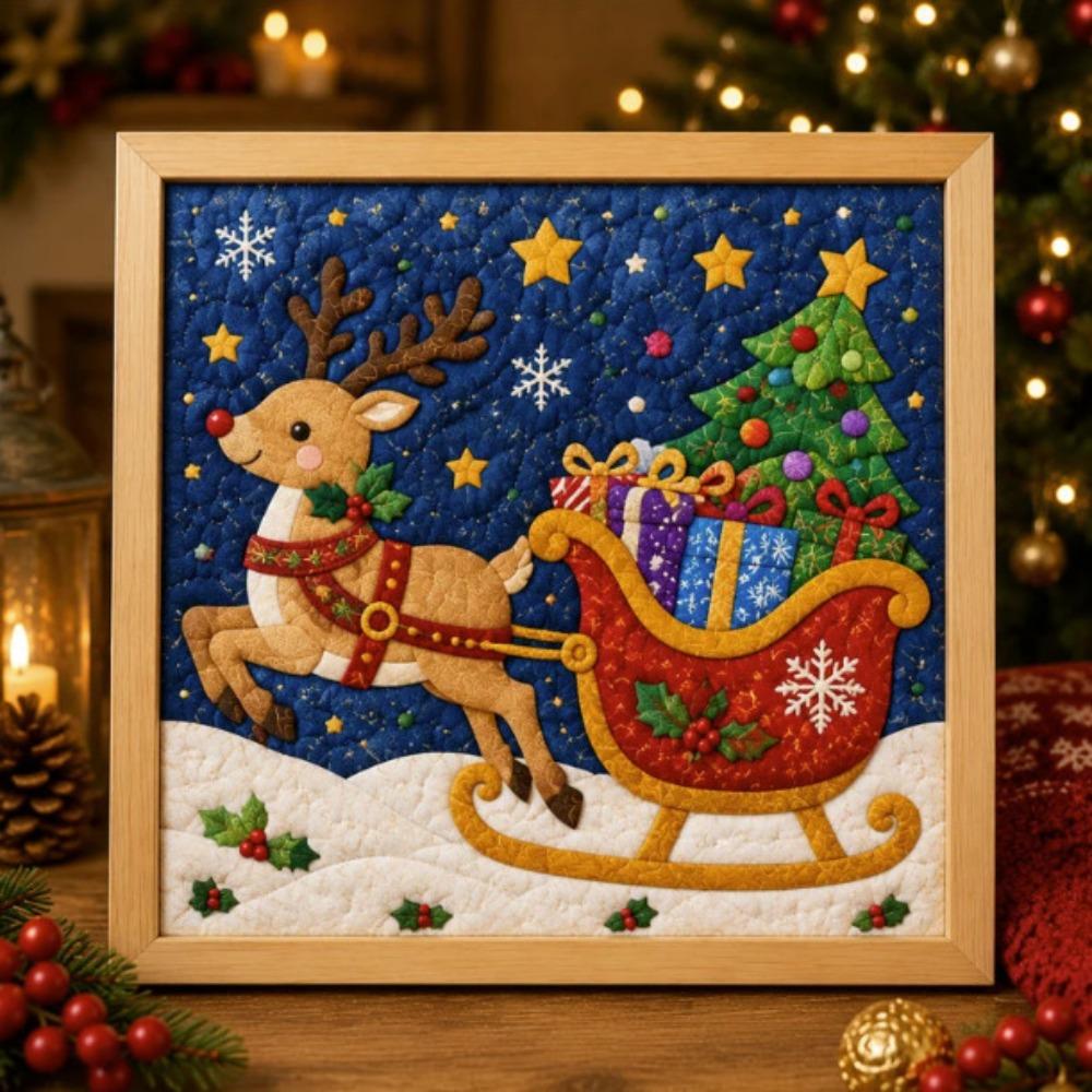 1 Set Weihnachtsthema Weihnachtsstoffmalset Weihnachtsbastelprojekt