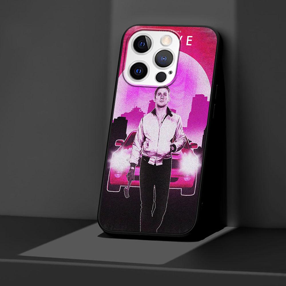 Movie Drive Ryan Gosling Art Case for Apple iPhone 14 11 16 Plus X XS 13 12 Mini XR 15 Pro Max Silicone Black Soft Phone Cover