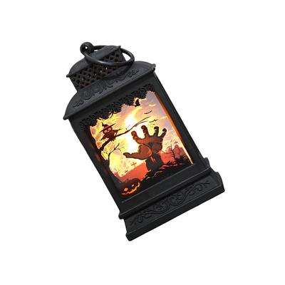 Candle Light Pumpkin Lamp Halloween Lantern Hanging Lanters Multipurpose Party Decoration Wall Pendent Desk Ornament Exquisite