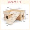 Letics Hamster Stage House Platform Wooden Toy Hideaway for Small Animals, Chinchillas, Steps, Stairs