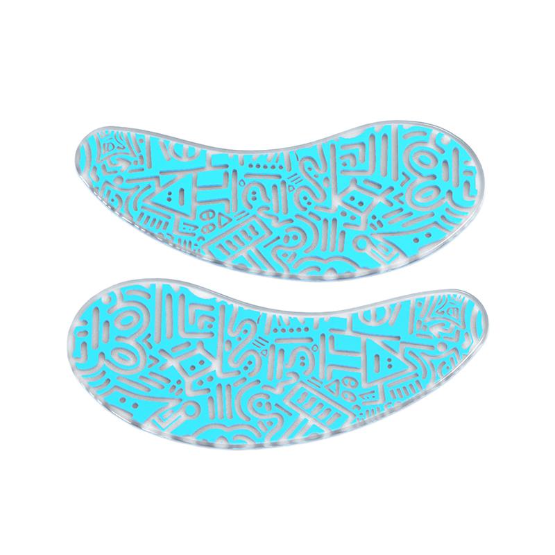 

Blackwings 1pair/6pairs of silicone eye patches are suitable for dark circles and puffy, reusable female cooling gel eye mask.